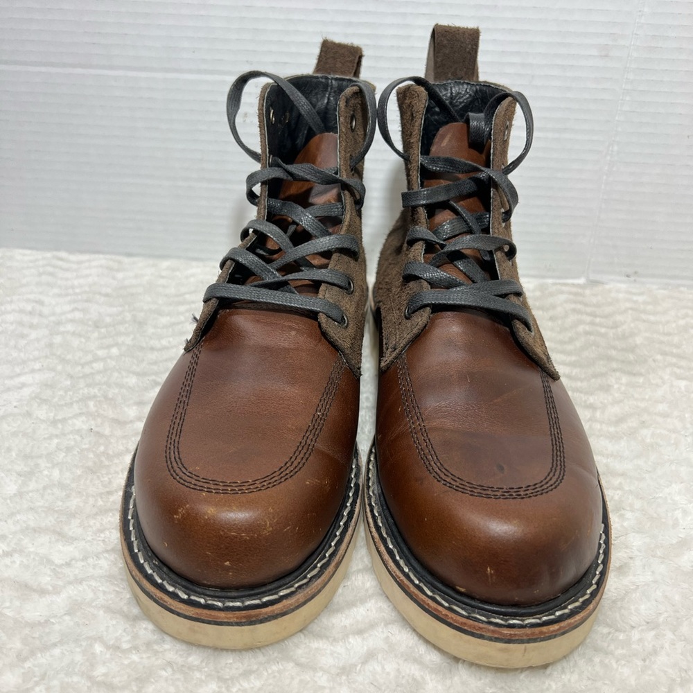 Broken Homme Davis II Men’s Size 8.5 Brown Leather Suede Classic Boots